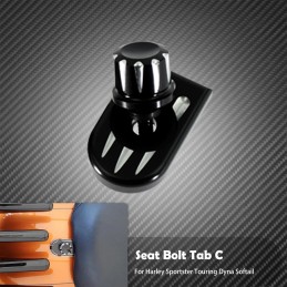 Rear Fender Seat Bolt Screw Nut Tab Kit Mount Knob Cover Harley Davidson Dyna Sportster XL Touring FLHR Softail