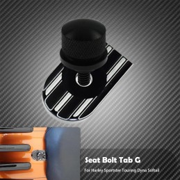 Rear Fender Seat Bolt Screw Nut Tab Kit Mount Knob Cover Harley Davidson Dyna Sportster XL Touring FLHR Softail