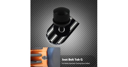 Rear Fender Seat Bolt Screw Nut Tab Kit Mount Knob Cover Harley Davidson Dyna Sportster XL Touring FLHR Softail