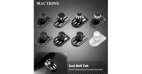 Rear Fender Seat Bolt Screw Nut Tab Kit Mount Knob Cover Harley Davidson Dyna Sportster XL Touring FLHR Softail