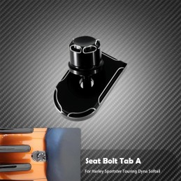 Rear Fender Seat Bolt Screw Nut Tab Kit Mount Knob Cover Harley Davidson Dyna Sportster XL Touring FLHR Softail