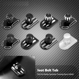 Rear Fender Seat Bolt Screw Nut Tab Kit Mount Knob Cover Harley Davidson Dyna Sportster XL Touring FLHR Softail