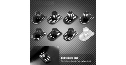 Rear Fender Seat Bolt Screw Nut Tab Kit Mount Knob Cover Harley Davidson Dyna Sportster XL Touring FLHR Softail