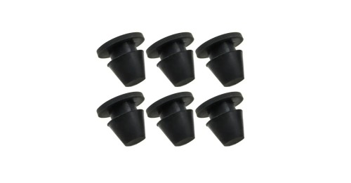 Rubber Side Cover Grommets 6pcs For Harley Touring Street Glide Electra Glide Road Glide FLHR 1996-2020