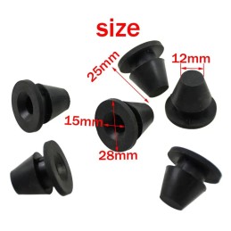 Rubber Side Cover Grommets 6pcs For Harley Touring Street Glide Electra Glide Road Glide FLHR 1996-2020