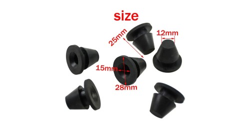 Rubber Side Cover Grommets 6pcs For Harley Touring Street Glide Electra Glide Road Glide FLHR 1996-2020