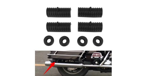 Rubber Grommet Support Cushion Hard Saddlebag Cover For Harley Touring Road King Electra Street Glide FLHT 1994-2013